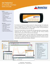 Thumbnail of document Data Sheet - OctVoltV2 8 Channel Voltage Data Logger